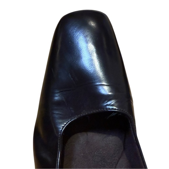 Vintage Stuart Weitzman Dark Brown Patent Leather Block Heel Pumps Size 8 - Picture 8 of 8